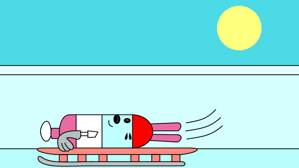 Widget doing the luge by dev-catscratch on DeviantArt