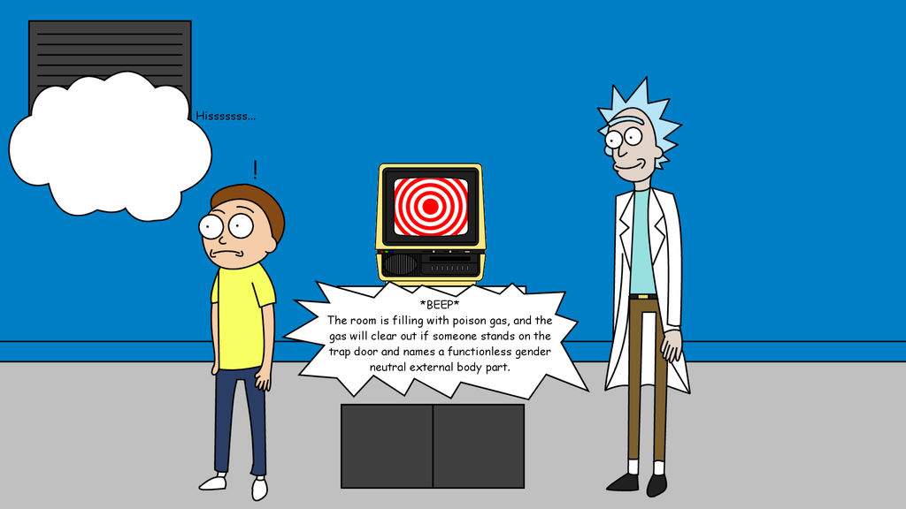 Rick Riddle Rick and Morty have to answer a riddle by dev-catscratch on DeviantArt