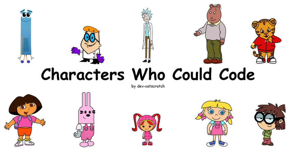 Characters Who Could Code by dev-catscratch on DeviantArt