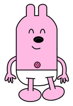 Baby Widget has a button on a belly