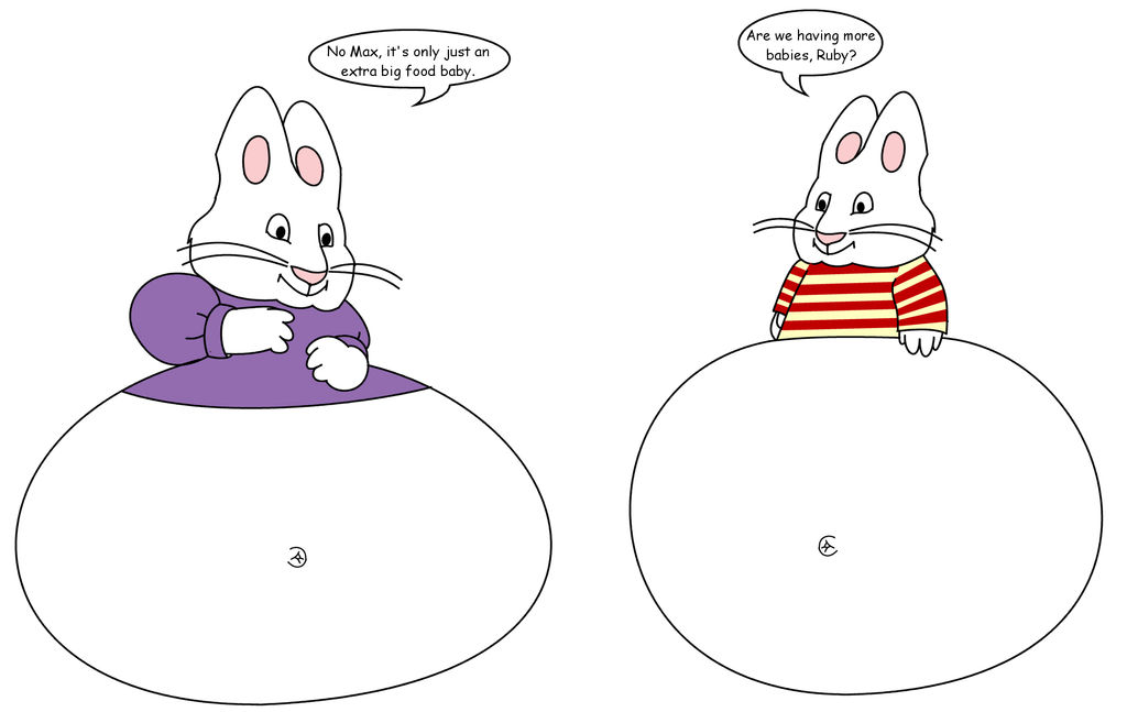 Max and Ruby 1000 carrot bellies by dev-catscratch on DeviantArt