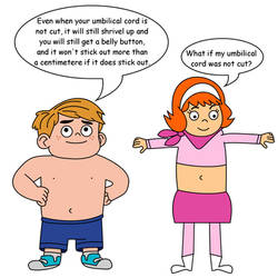 Daphne and Benny discussing lotus birth