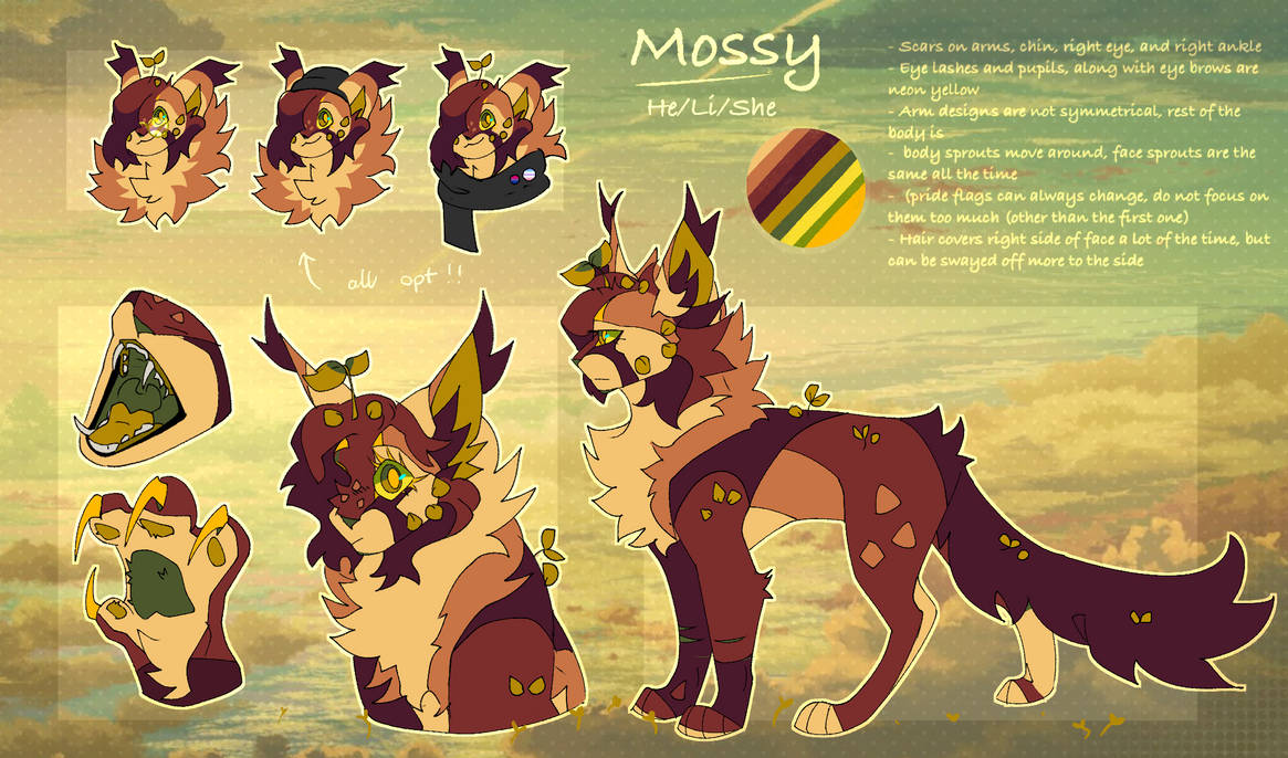 Ok so new Ref sheet? by mossysprout on DeviantArt
