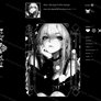 Steam Artwork - Monochrome , Black And White Katana Girl Cute| Dark Elegance ๐คโ๏ธ