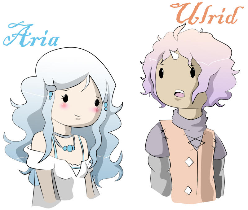 Aria and Ulrid busts