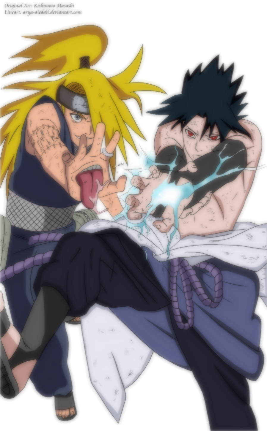 Sasuke and Deidara by Narutolover16 on DeviantArt