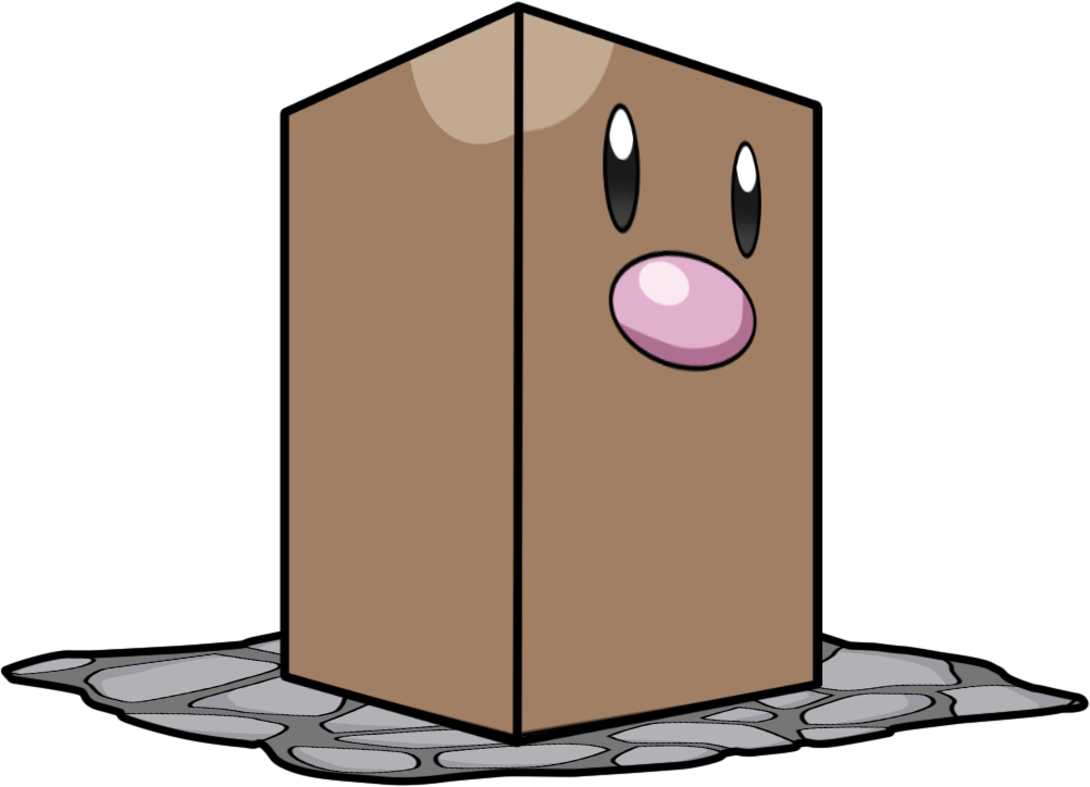 Diglett 3D by zienaxd on DeviantArt