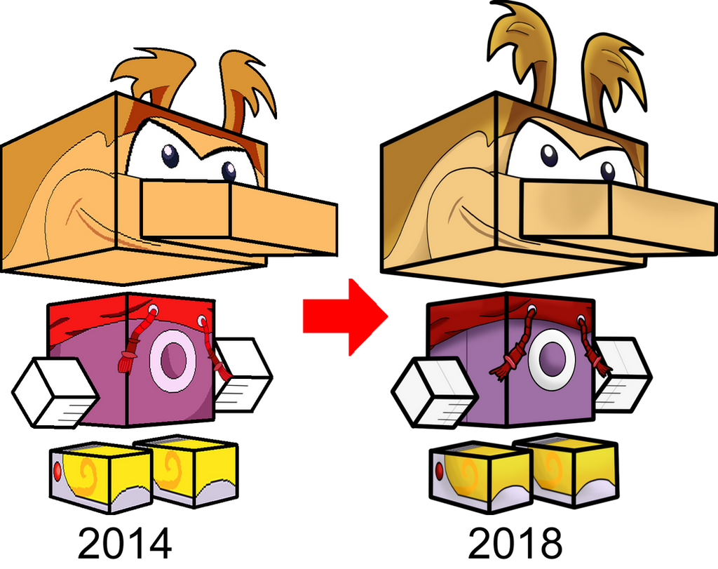 Rayman Comparison 3D by zienaxd on DeviantArt