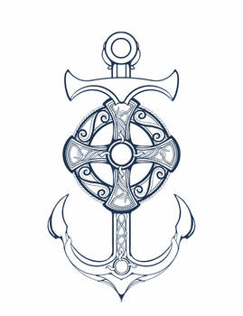 Commission: Celtic Inspired Mariners Anchor