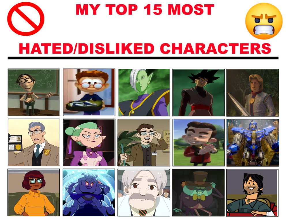 Deviantart Bad Characters My Top 15 Most Hated Characters by Stark284 on DeviantArt