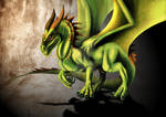Dragon painting by DragonetArtist