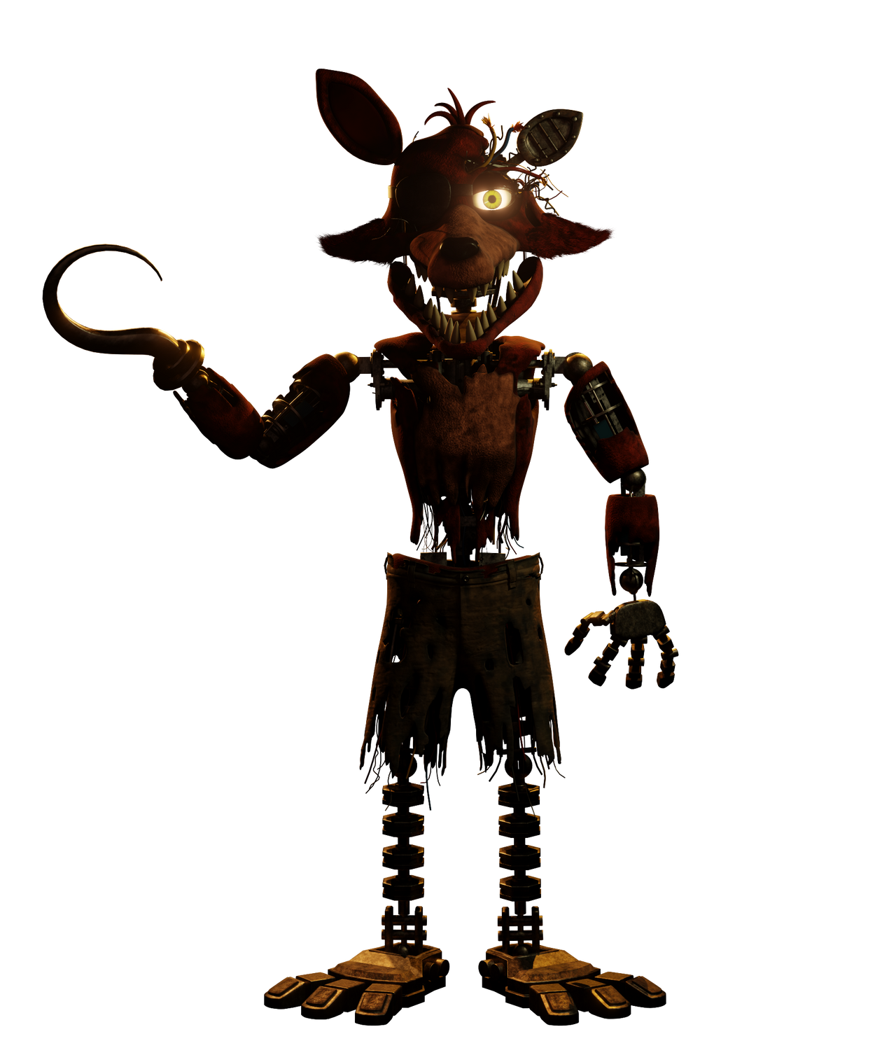 Movie Withered Foxy Render by Efitzgerald3434 on DeviantArt