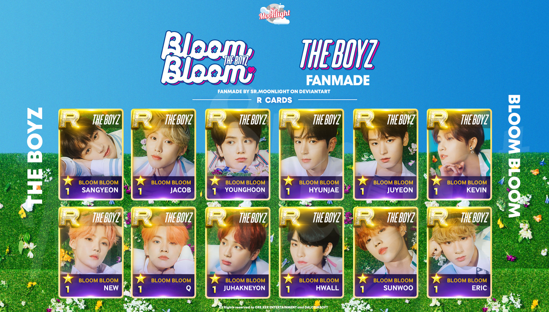 The Boyz Bloom Bloom R Cards Bloom Ver By Srmoonlight On Deviantart
