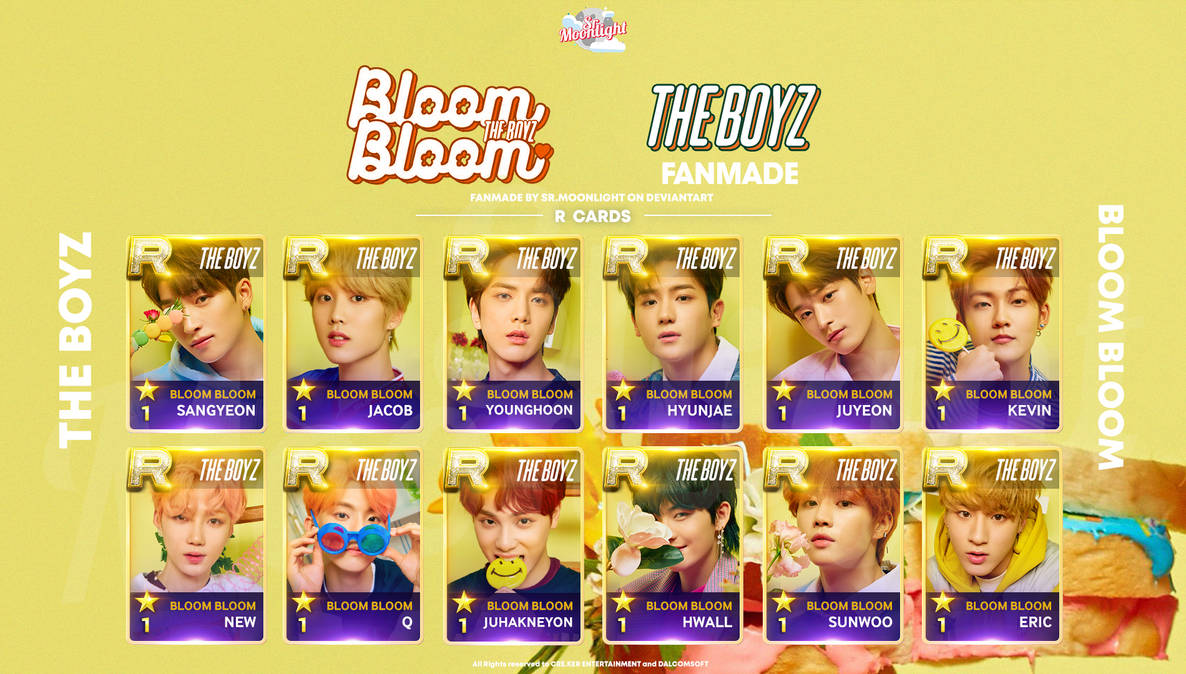 The Boyz Bloom Bloom R Cards Heart Ver By Srmoonlight On Deviantart
