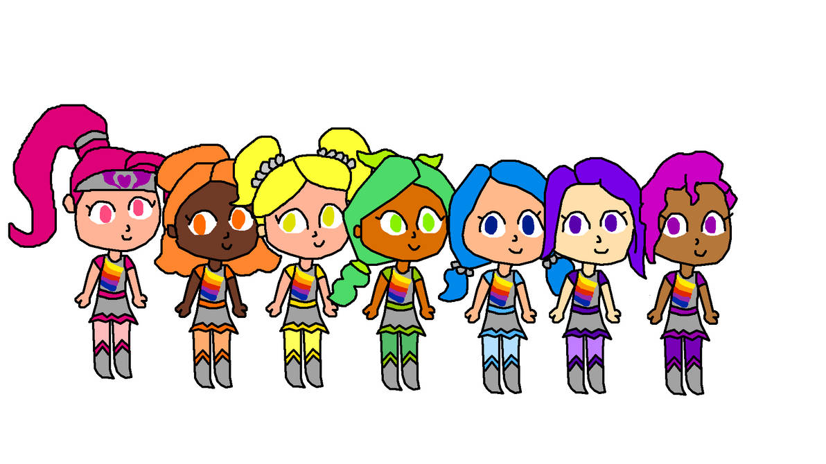Rainbow Rangers in my style by PrabowoMuhammad23 on DeviantArt