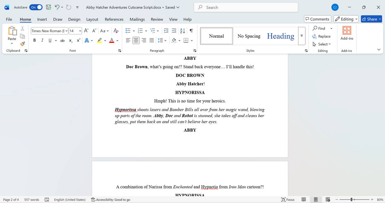Long Work Script Working on Cutscene Script by PrabowoMuhammad23 on DeviantArt
