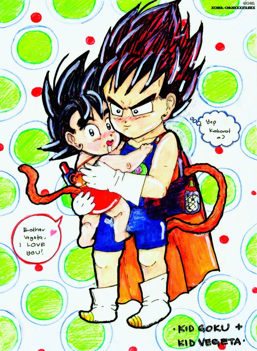 Kid Goku Kid Vegeta By Shnichii On Deviantart