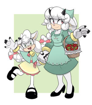 Lily-Rose and Dahlia the Sheep (Adopted)