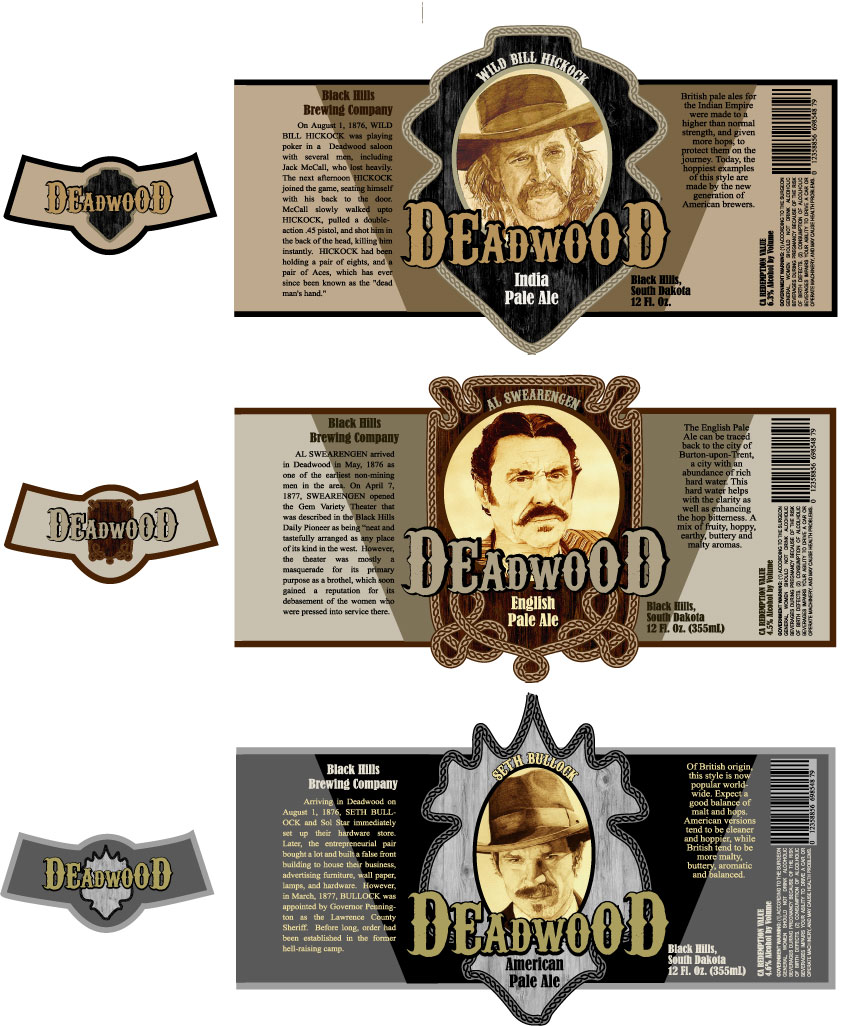 deadwood beer labels