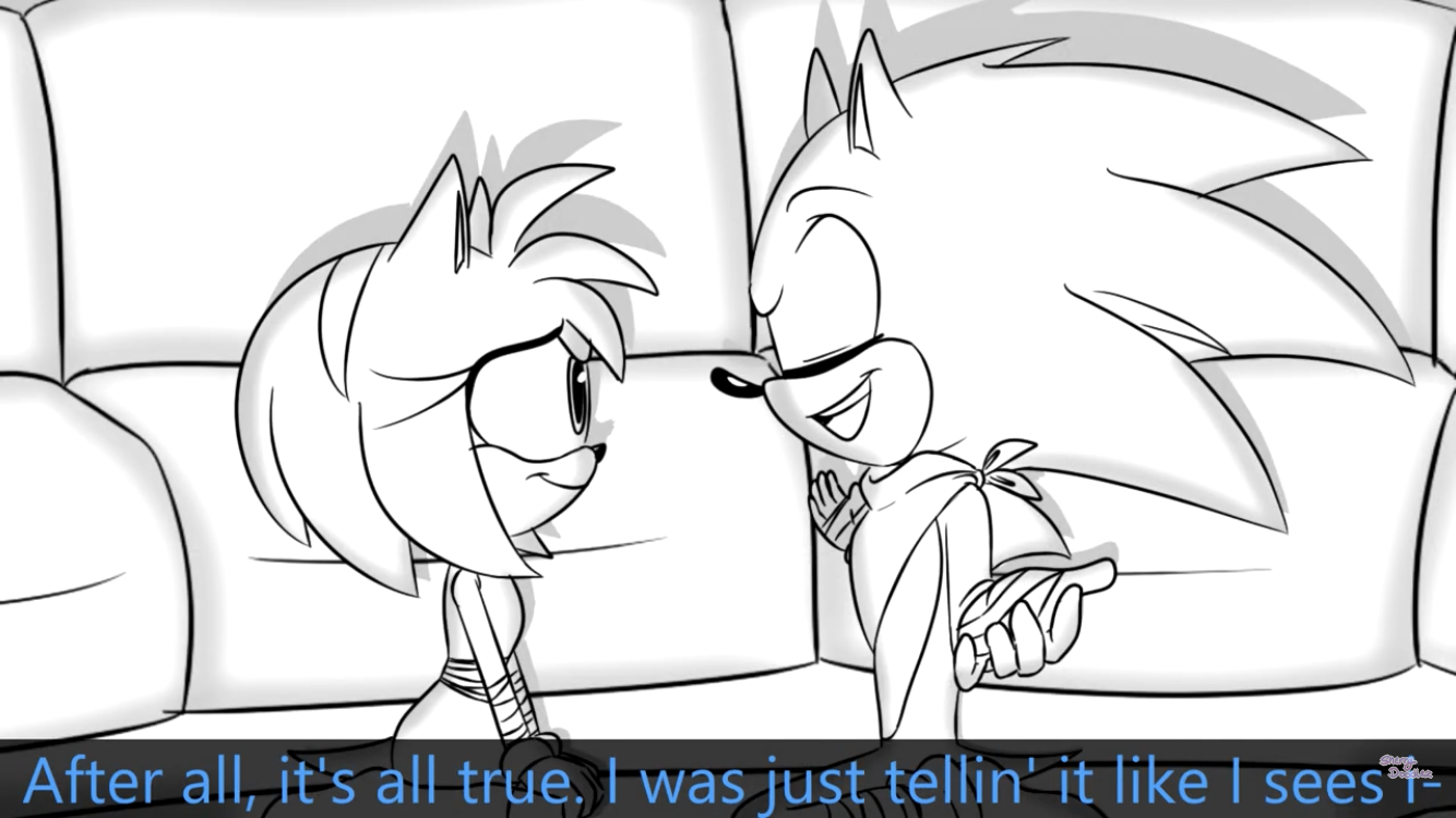 Sonamy comic part 1 in 2023  Sonic and amy, Sonic, Comics