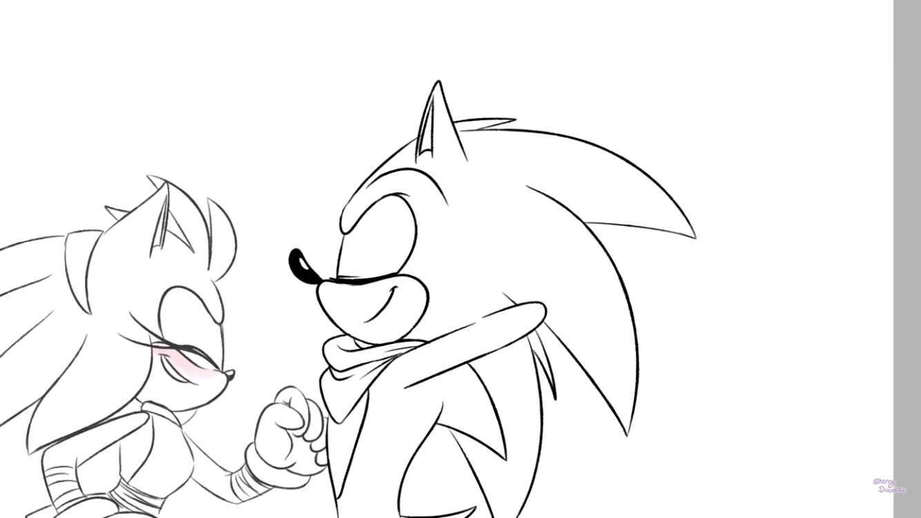 I draw sonic scruncly on X: short sonamy comic #SonAmy