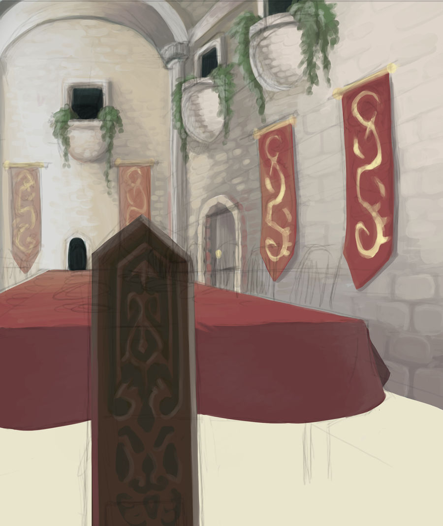 Inside the Dining Hall by Embersign on DeviantArt