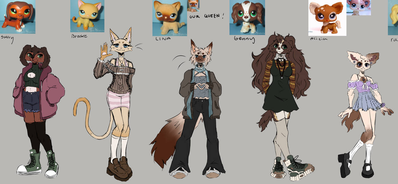 lps popular redesigns part 1 by deadcatpie on DeviantArt