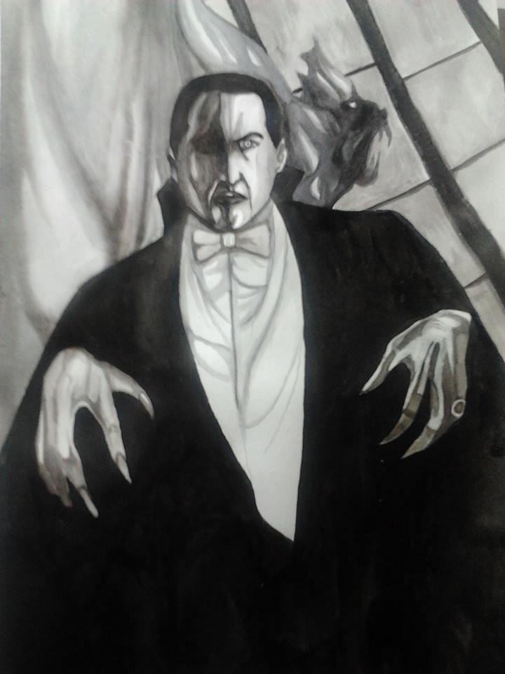 Bela Lugosi watercolor