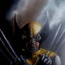 Wolverine oil painting