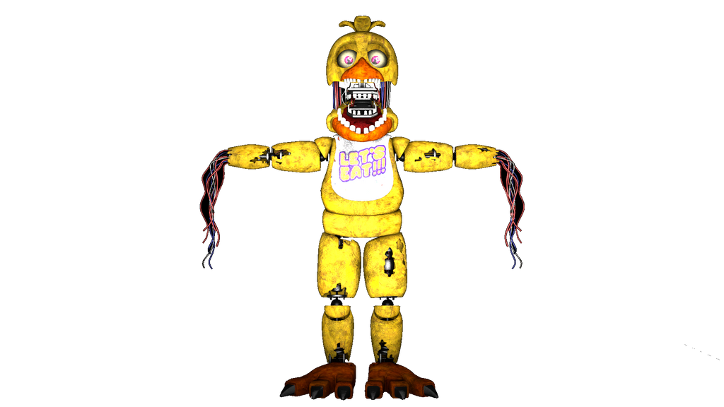 unwitheredchica #chica #fnaf #fnaf2 #freetoedit - Withered Five