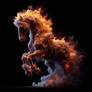 flaming horse