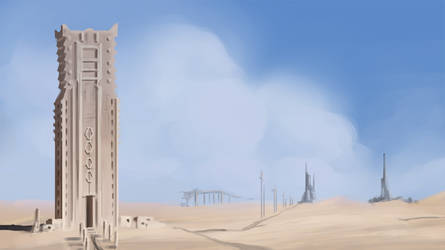 Environment Desert Tower