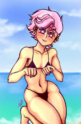 Dia de playa [Ross Femboy OC]