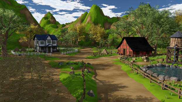 Farm field 3D model