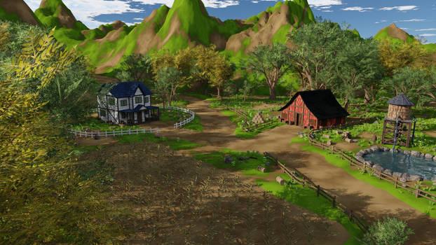 Farm field 3D model