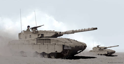 blithe Merkava art print