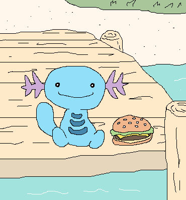 Whopper Character Wooper has a whopper near them by Jason-Bellond on DeviantArt
