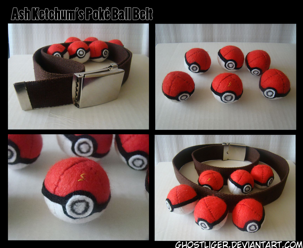 Plush Pokeball Belt