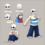 Revenantale Sans doodles by GhostLiger