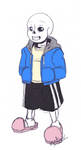 Sans coloured sketch by GhostLiger