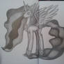 Celestia de la grise mine de crayon