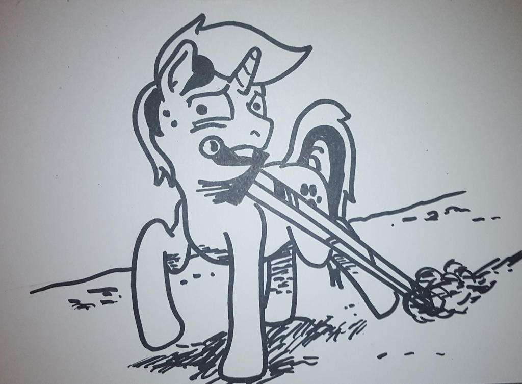 Inktober 06/10/2017 : Sword by khajiit4444