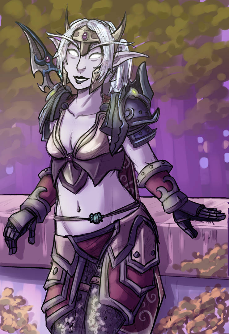 asamis autumnstar, night elf sentinel by rincewindmog