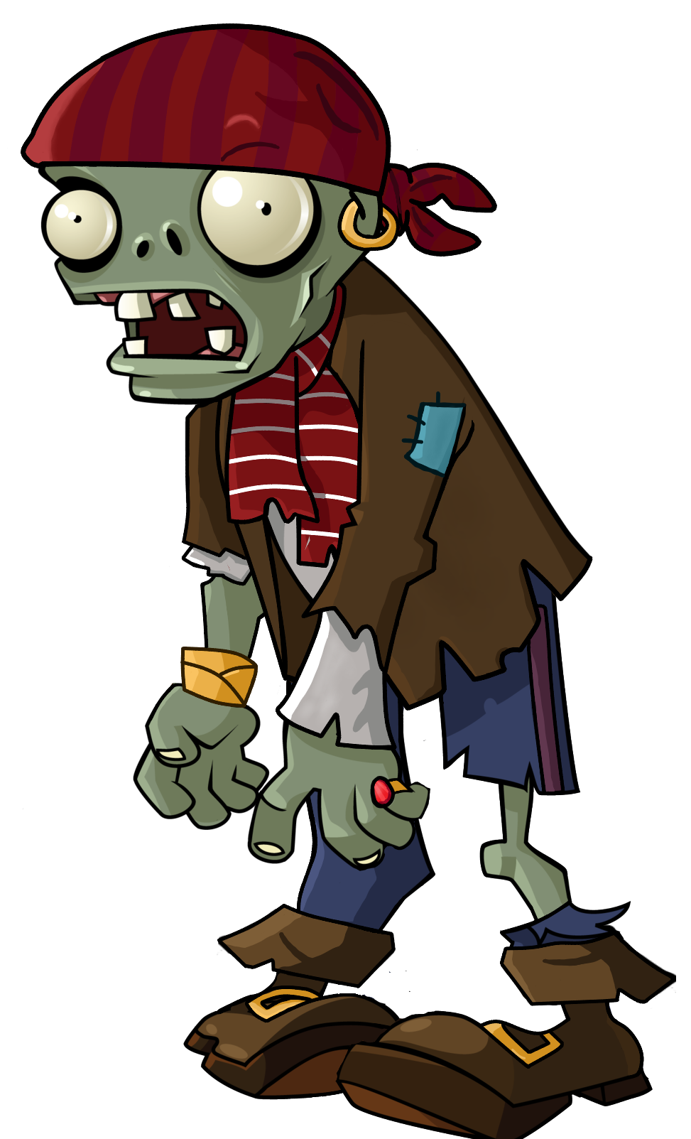 Plants vs Zombies Pirate Zombie first game style by KnockoffBandit on  DeviantArt