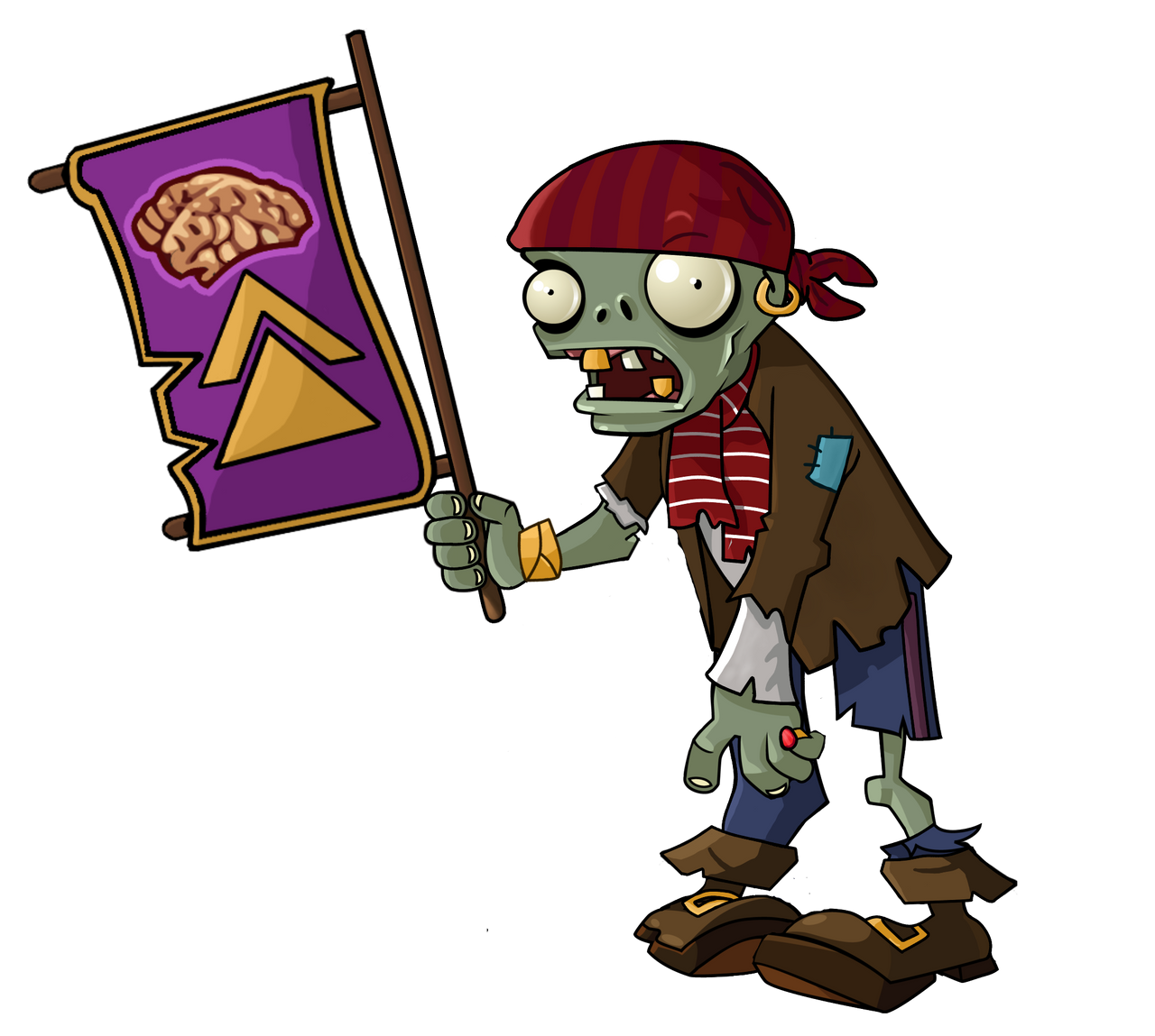 Plants Vs Zombies 2 Flag Zombie Plants vs Zombies Pirate Rally Flag Zombie by KnockoffBandit on DeviantArt