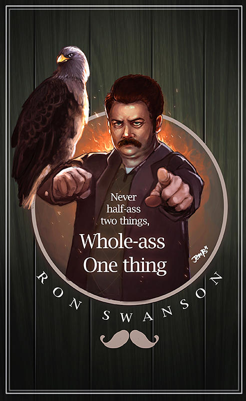 Ron Swanson by yosilog