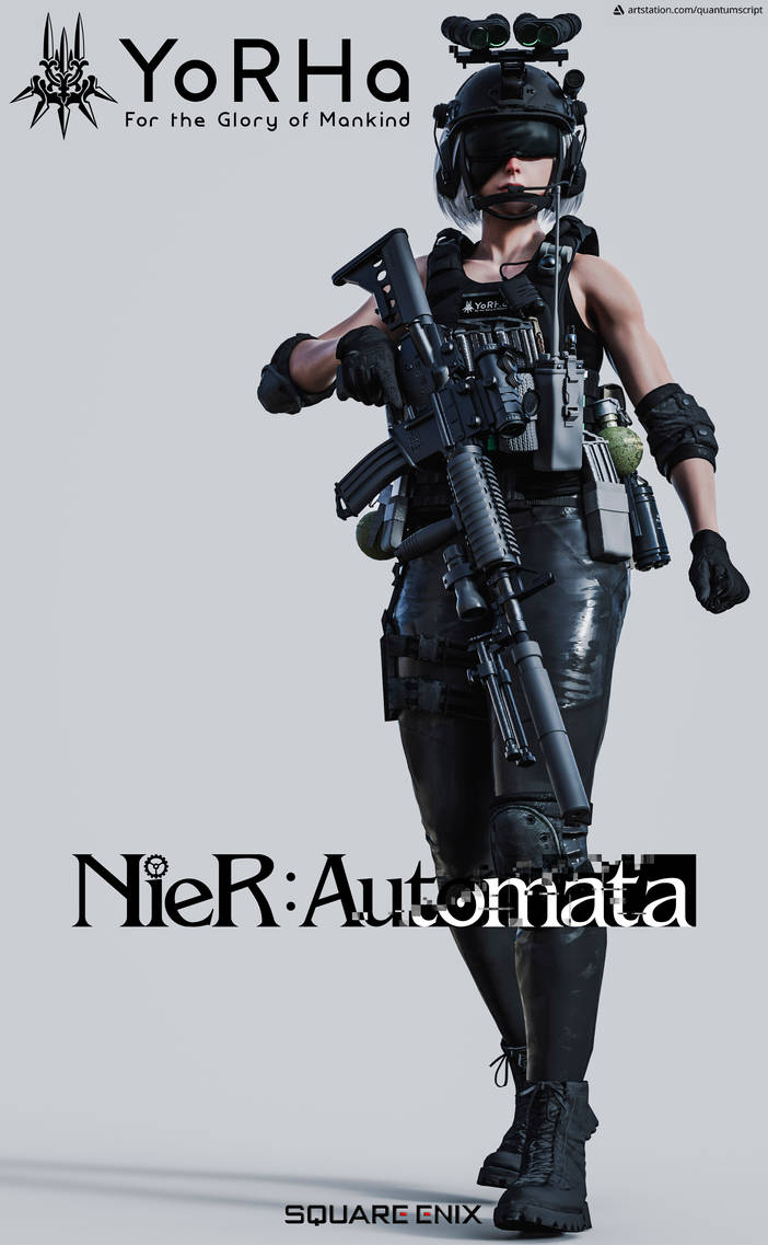 Tactical 2B by QuantumScript on DeviantArt