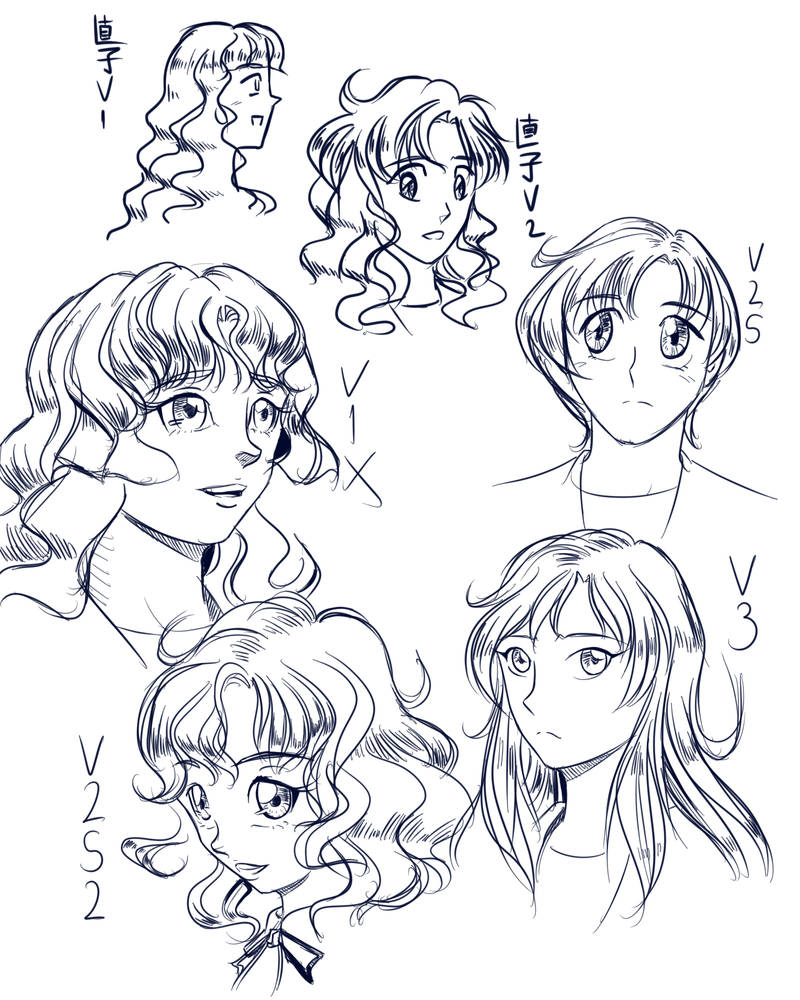 Naoko All versions by clvago on DeviantArt