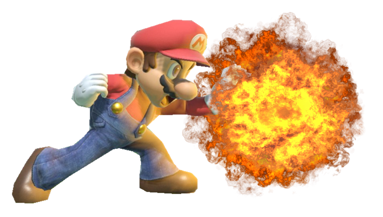 Super Mario creating an explosion by TransparentJiggly64 on DeviantArt