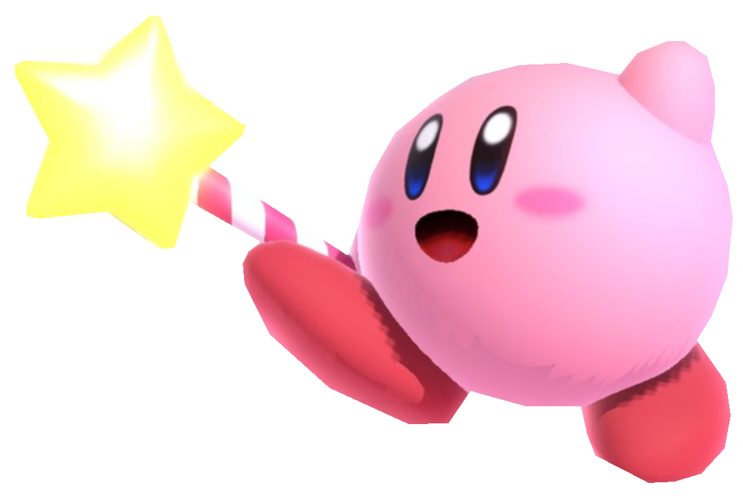 Normal Kirby with Star Rod by TransparentJiggly64 on DeviantArt